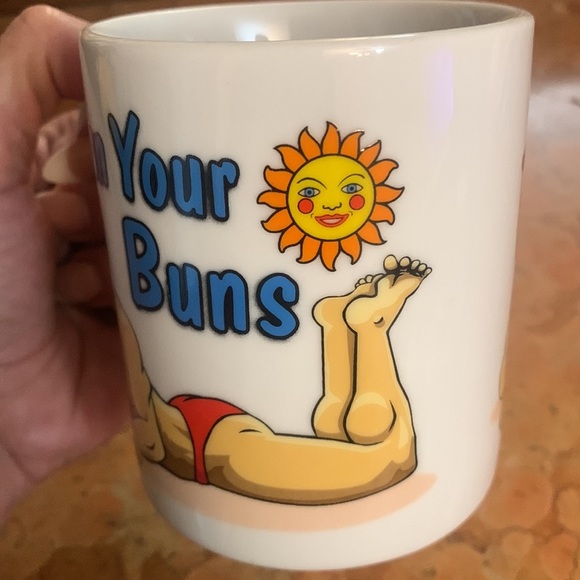 Vintage Sun Your Buns Coffee Mug Myrtle Beach - Picture 3 of 6
